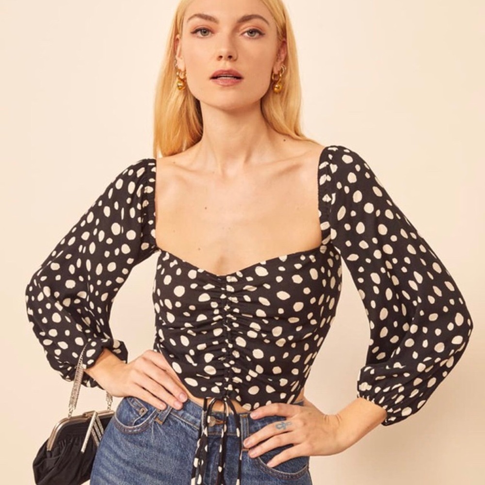 NWT Reformation Desmond Crop Top
